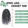 6 Packs Goddess Locs Crochet Hair 8 Inch Grey Crochet
