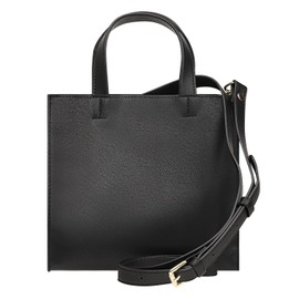 Mura Women's Tote Bag, Small, Square, Lightweight, Mini Tote Bag, black (shoulder)