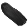 Women Long Straight Hair Full Wig Black Synthetic Wig With