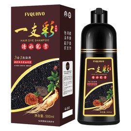 Tinte para El Cabello Shampoo 3 En 1, Champú para Color de Cabello, Tinte Semipermanente, Tinte para El Cabello Drak Vino Rojo, Champú Tinte para El Cabello Seguro y Profesional, Fácil de Usa