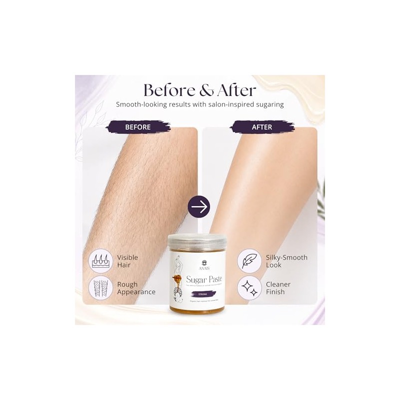 Wax Hair Removal 500g, Strong Consistency – Natural Sugaring Wax