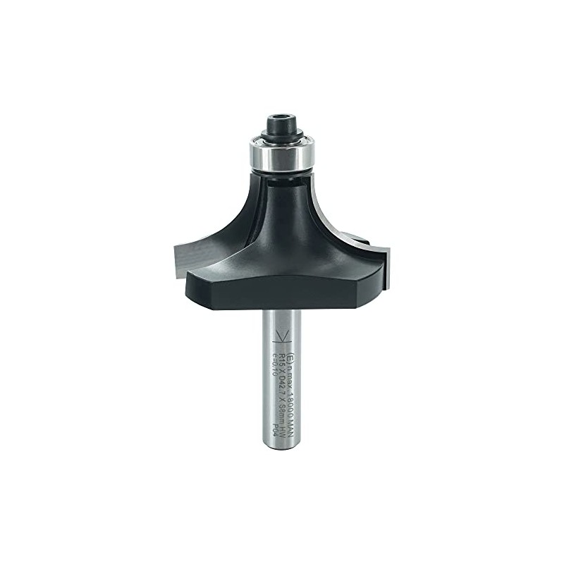 ENT Rounding Over Cutter TC Shank (C) 8 mm, Diameter