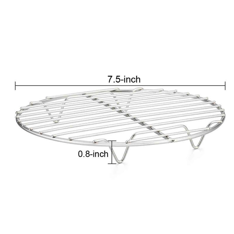TeamFar Round Cooling Rack Set of 2, 7½ Inch Round