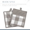 Elrene Home Fashions Farmhouse Living Buffalo Check Pot Holder Pair,