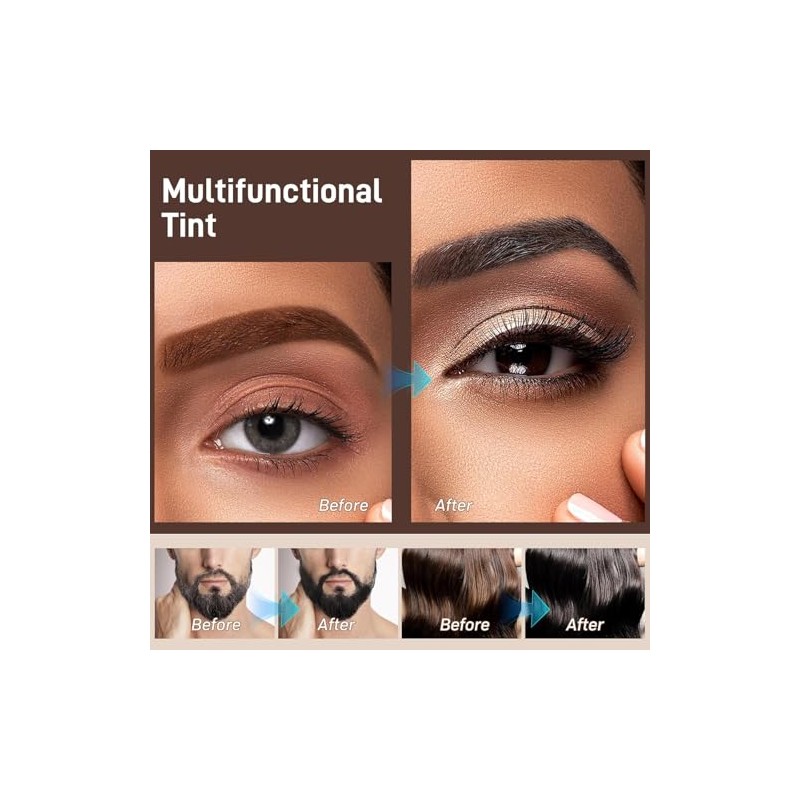 2 en 1 Tinte de Pestañas y Cejas,Kit de Laminación