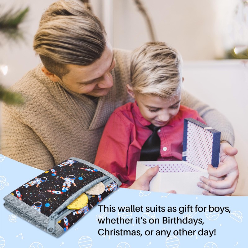 Lattlefnki Kids Wallet for Boys, Boys Wallets for Kids 4-12