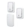 Self Powered Doorbell Set 2 Transmitter Long Range 38 Ringtones