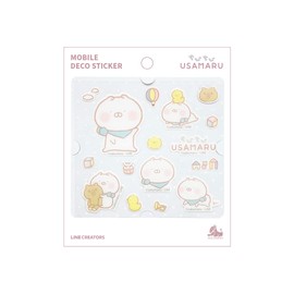 Solomon Shoji Chibi Chibi USAMARU Mobile Decor Sticker Mobile Decal Sticker Smartphone Decor Mobile Sticker Diary Deco Character Sticker (USAMARU)