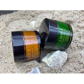 AMBER Anti-age Intensivpflege Tagescreme mit Bernstein-Mikropeeling LSF 30; 50ml; Effektive Losung gegen Pigmentflecken, Post-Akne Fleken, unreine Haut