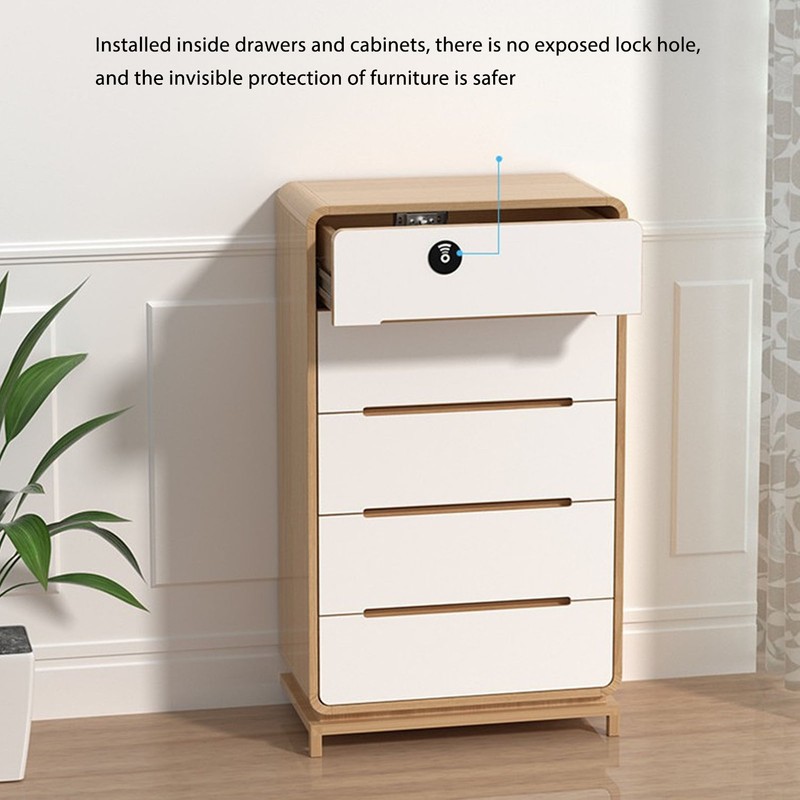Hidden NFC Lock Electronic Drawer Locks Invisible Cabinet Lock Punch
