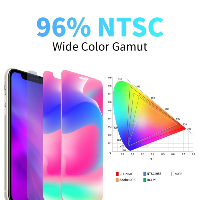 for iPhone XR Screen Replacement 6.1 Inch Black, MrR.OMW 3D