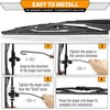 AUTOBOO 16+16+12 Replacement for Jeep Wrangler Windshield Wiper Blades 2018-2021