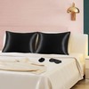 PiccoCasa Satin Pillowcases for Hair and Skin with Eye Mask