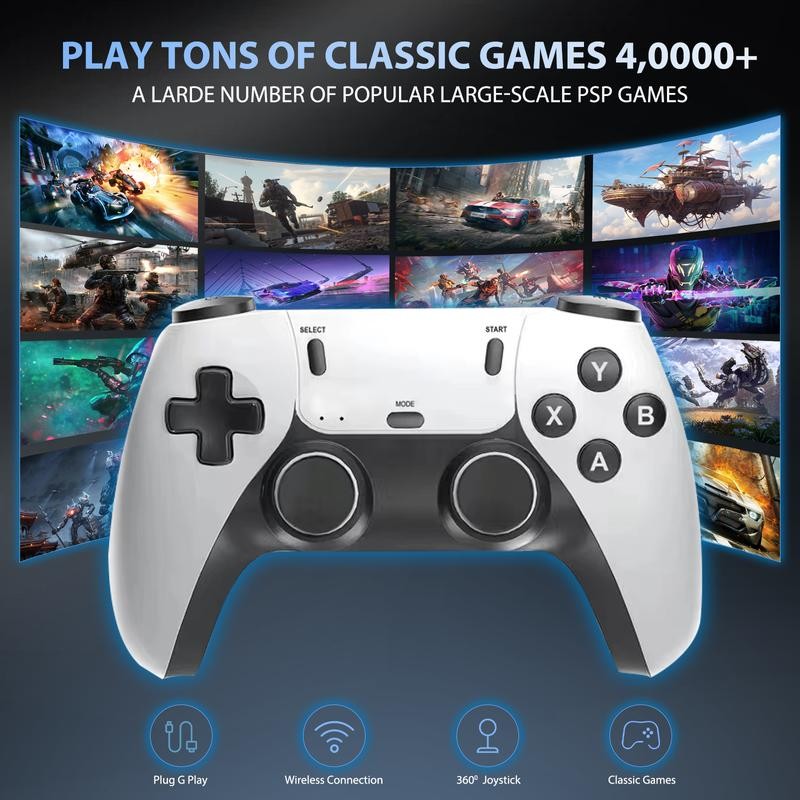 【40000+ Games Retro Gaming】Wireless Retro Console. 4K HDMI. Retro Game