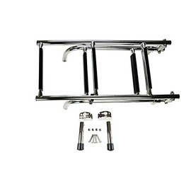 MARINE CITY Stainless Steel Marine Grade Boat Yacht 2+3 Steps Foldable Boarding Ladder