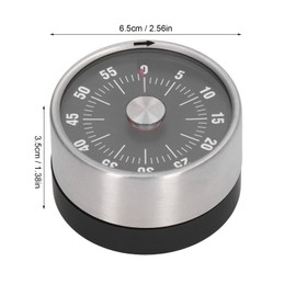 60 Minute Visual Timer, Magnet Circular Timer 70db Alert Minute Visual Countdown Timer for Teachers Classroom Kids Homework Reading Adults Cooking Office (Black)