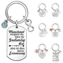 JINYJIA Gift Keyring, Courage Gift Keyring, Key Ring Gifts for Women, Motivational Gifts, Cheer Up Gifts for Best Friend, Farewell Gift