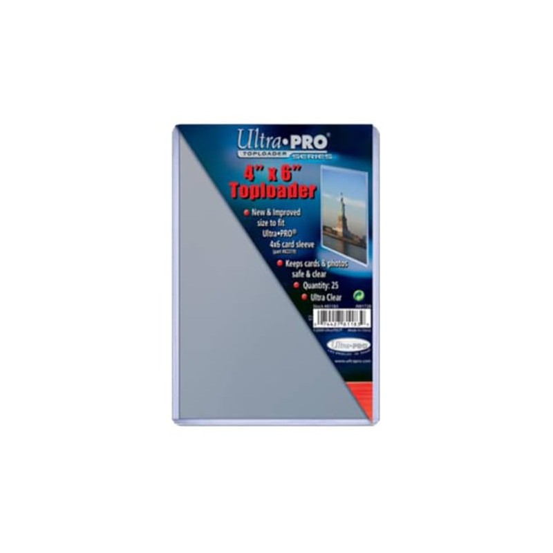 Ultra Pro 4" X 6" Toploader 25ct