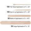 ForPro Professional Collection 300 Count Premium Wood Waxing Applicators for