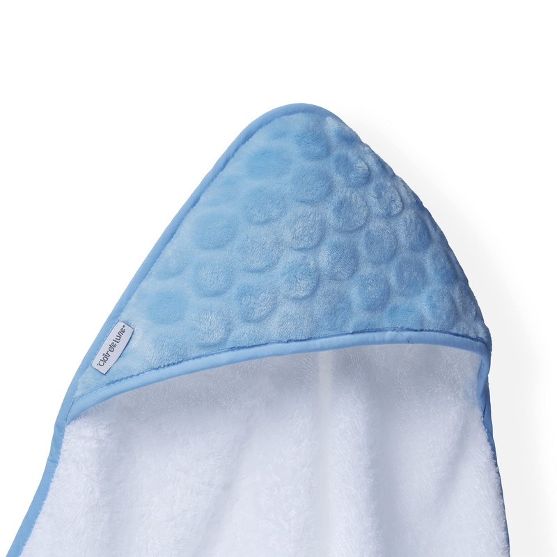 Clair de Lune Marshmallow Hooded Towel (Blue), 70 x 70