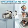 Richelock Fingerprint Door knob, Smart Biometric Door Lock with Keypad,