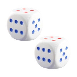 Tabanzhe Giant Dice-2PCS Large Dice Foam Dice Fidget Cube for Stress Relief Squeeze Squishy Giant Foam Dice Large Dice for Math Teaching Game Party Supplies