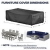 Patio Furniture Set Cover, Rectangular Waterproof Outdoor Table and Chair