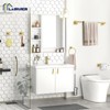 5-Piece Bathroom Hardware Set Brushed Gold Bathroom Hardware Accessories Set