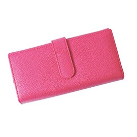 MOMO AN-469 Women's Accordion Wallet Long Card Wallet, pink, (rose pink)