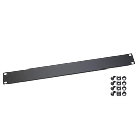HMF 66470-02 Blind Cover for Server Cabinet, 19 Inch, 1 U, Black