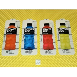 Royal Vendors (4) ROYAL VENDORS SODA VENDING MACHINE POWERADE VARIETY 20oz BOTTLE VEND LABELS