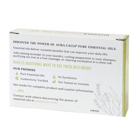 Aura Cacia Discover Essential Oils Kit, 4-Pack, Lavender, Eucalyptus, Peppermint & Tea Tree Oils, Excellent Starter Set