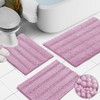 Clara Clark Chenille Bathroom Rugs, Ultra Soft Plush Shaggy Bath
