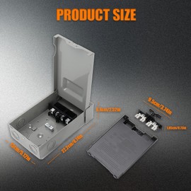 HUAREW 60 Amp AC Disconnect Metal Box, 240V Pull Out AC Disconnect Switch, 60A 2 Pole 3 Wire 1 Phase 240 VAC, Non-Fused for Home and Light Commercial Air Conditioning, Near Condensing Unit