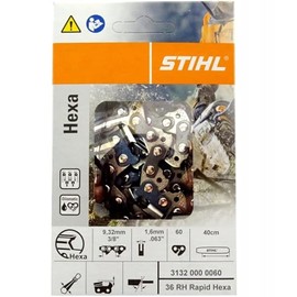 Stihl 31320000060 Saw Chain 36 RH Rapid Hexa 3/8 1.6 mm