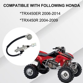 Vanlison Rear Foot Brake Master Cylinder Compatible with Honda TRX450ER 2006-2014 TRX450R 2004-2009 Replacement # 43510-HP1-305 43510-HP1-016 43510-HP1-006