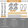 304 Stainless Steel Awning Attachment Set Accessories for Square, Awning
