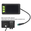 Electric Bike LCD Display Meter ABS 22.5mm 24V 36V 48V