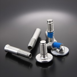 Alomejor Pack of 10 Inline Skate Wheel Bolts 31 mm Replacement Axles for Inline Skates | Inline Skate Accessories | Spare Parts Wheel Bolts Inline Skate Replacement Axles