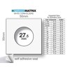 Münzrähmchen MATRIX, weiß, Innendurchmesser 27,5 mm, selbstklebend, 100er-Pack