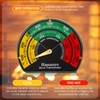 Wood Stove Thermometer Magnetic Stove Pipe Thermometer with Large Dial,