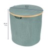 Foldable Bamboo Laundry Hamper with Lid - Decor Essentials for