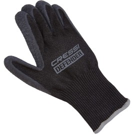 Cressi Defender Gloves Black 2 mm - Protective Gloves for Dynema / HPPE Dives, Black