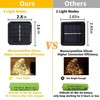 Dazzle Bright 2 Pack Solar String Lights Outdoor, Total 80FT