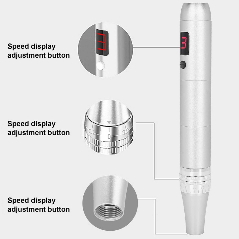 Professional Derma Pen Micro Needle 3 Gears Adjustment Anti Aging
