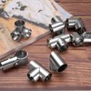 uxcell 2Pcs Square Structural Pipe Connectors 2 Way End Rails