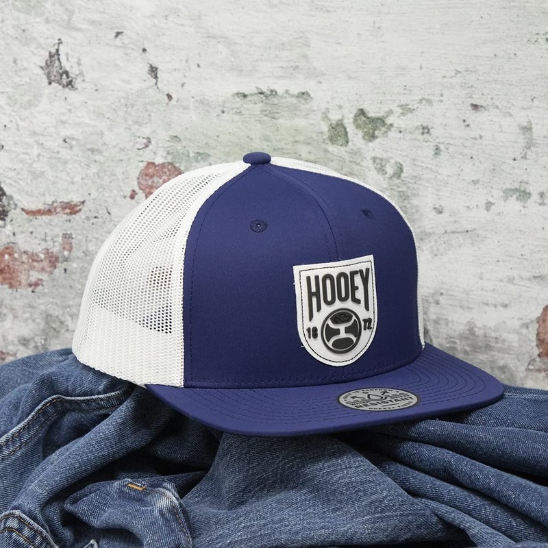 HOOEY Blush 6-Panel Trucker Cap with Patch Navy