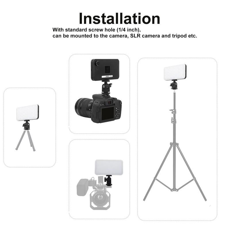 Ordor SL‑80s Portable Dimmable High Power Mini Fill Light Photography