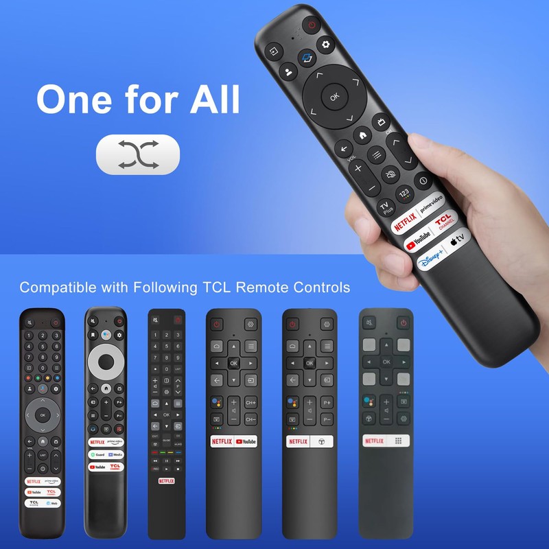 Replacement TCL TV Remote Control for 4K & 8K TVs