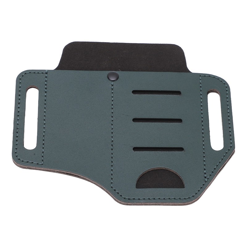 Leather Sheath EDC Organizer Multi Pockets Essentials Carrier Multitool Belt